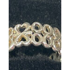 Vintage Sterling Silver Heart 2000 Ring Size 6.5 Millenium 925